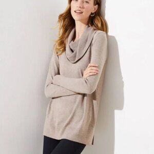 LOFT Cowl Neck Tunic Sweater - S